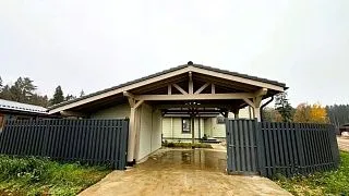 Навес для двух машин с хозблоком ИСТРА - миниатюра