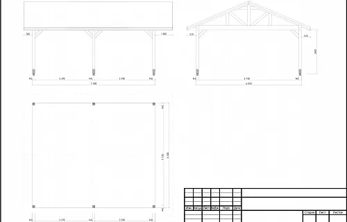 Навес для автомобилей КОРОЛЕВ — Фото 6