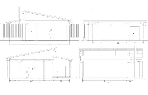 Навес для двух машин с хозблоком КОНАКОВО 2.0 — Фото 10