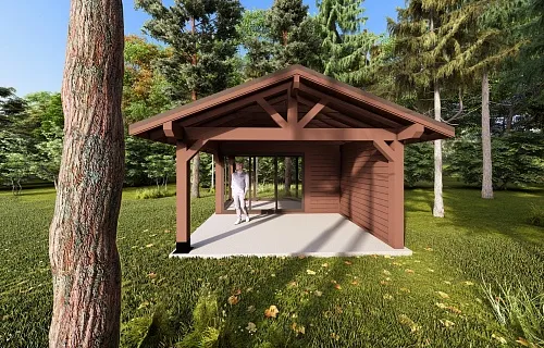 Застекленная беседка БУРЕВЕСТНИК 2.0 — Фото 11