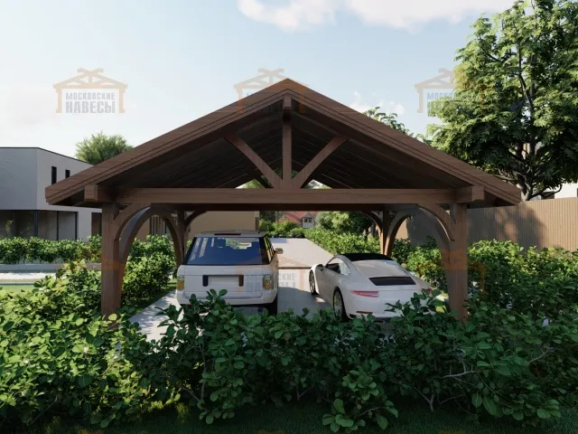 НАВЕС С ГНУТОКЛЕЕНЫМИ БАЛКАМИ АРКАДИЯ — Фото 5