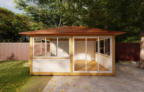 Застекленная беседка АКВИТАНИЯ 2.0 — Фото 5