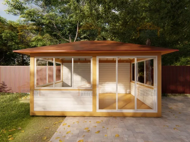 Застекленная беседка АКВИТАНИЯ 2.0 — Фото 5