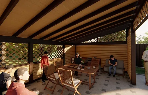 НАВЕС-БЕСЕДКА ГАРМОНИЯ — Фото 3