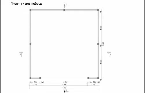 Навес для двух машин ПРОВАНС — Фото 9
