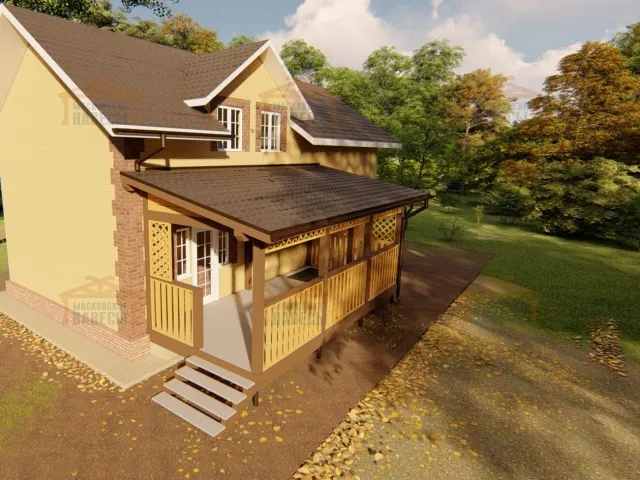 ВЕРАНДА ИЗ ДЕРЕВА ВЕКТОР — Фото 5