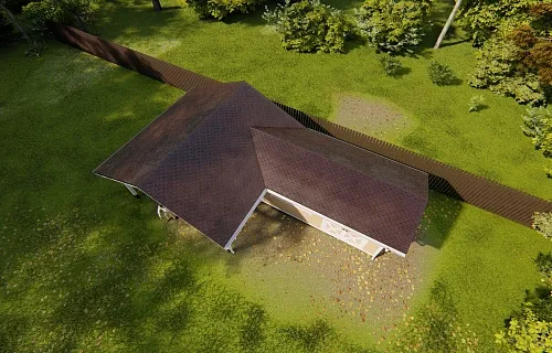 Навес для двух машин с хозблоком СПУТНИК — Фото 4