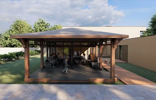 Застекленная беседка ГРАФСКАЯ ПРИСТАНЬ — Фото 5