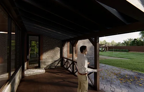 ДЕРЕВЯННАЯ ВЕРАНДА ВЕГА — Фото 4