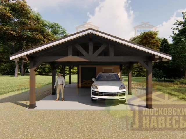 Навес с хозблоком ГАМАЮН — Фото 6