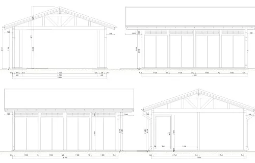 Закрытый навес для 2ух авто ВАЛЬДОРФ — Фото 10