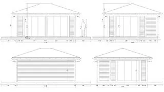 Застекленная беседка ФИОНА - миниатюра
