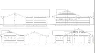 Навес для двух машин с хозблоком ГОРКИ - миниатюра