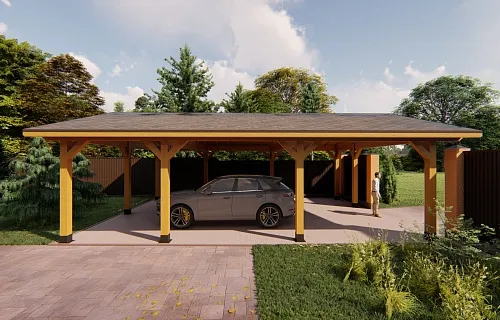 Навес из клееного бруса БОНАПАРТ — Фото 7