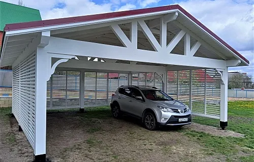 Навес для двух машин НАПОЛЕОН 2.0 — Фото 7