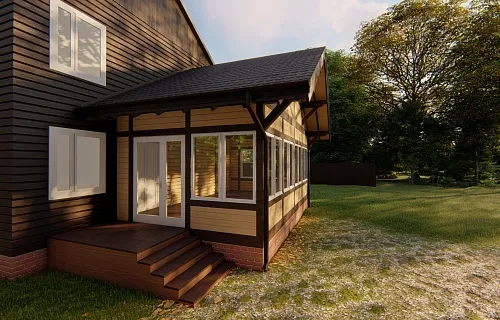 ВЕРАНДА К ДОМУ ПАРК АВЕНЮ — Фото 7