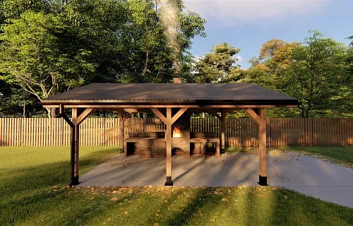 НАВЕС ДЛЯ БАРБЕКЮ ГЕНЕРАЛЬСКИЙ — Фото 8