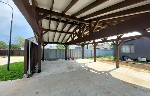 Деревянный навес ЭРМИТАЖ — Фото 3