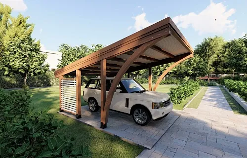 НАВЕС С ГНУТОКЛЕЕНЫМИ БАЛКАМИ КЕМБРИДЖ — Фото 2