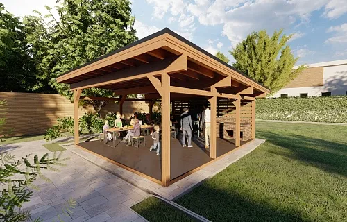 НАВЕС ДЛЯ БАРБЕКЮ НОРМАНДИЯ — Фото 4