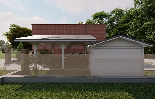 Навес для авто и хозблок ИЗМИР — Фото 6