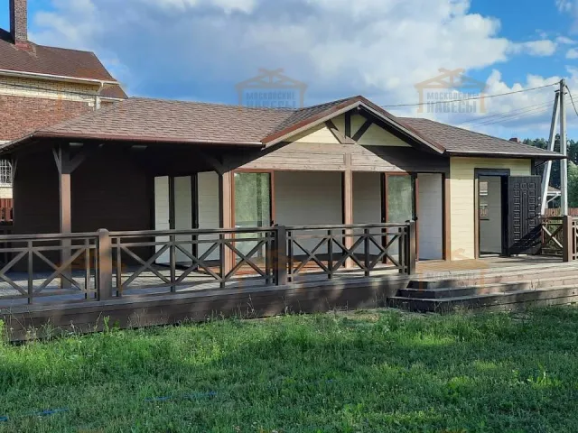 Застекленная беседка с хозблоком САКСОНИЯ 2.0 — Фото 2