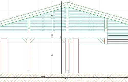 Навес для двух машин с хозблоком ВИКИНГ 2.0 — Фото 14