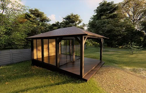 Застекленная беседка АДМИРАЛ — Фото 6