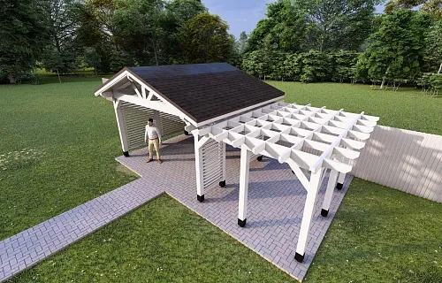 НАВЕС-БЕСЕДКА АДРИЯ 2.0 — Фото 9