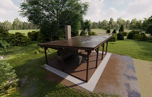 НАВЕС ДЛЯ БАРБЕКЮ НОРМАНДИЯ MAXI — Фото 7