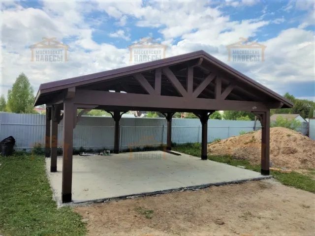 Навес для двух машин НАПОЛЕОН — Фото 9