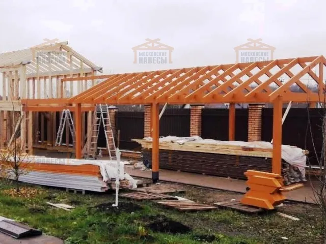 Гараж и навес для автомобилей БАРВИХА — Фото 8