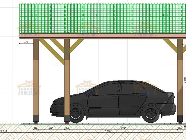 Навес для автомобилей РОДЕО — Фото 7