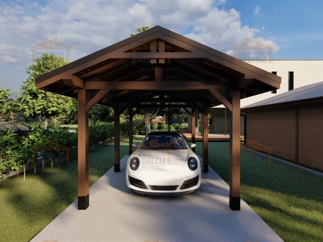 Навес для одного автомобиля УНО — Фото 3