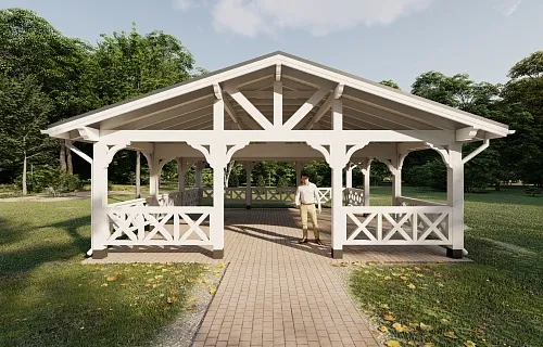 НАВЕС-БЕСЕДКА АРКТИКА — Фото 10