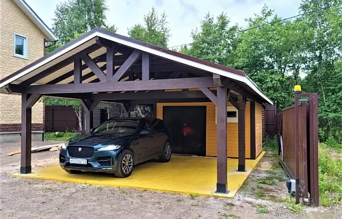 Навес с хозблоком ГАМАЮН — Фото 3