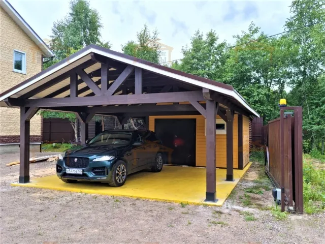 Навес с хозблоком ГАМАЮН — Фото 3