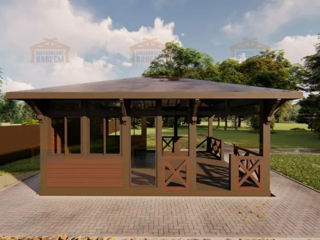 Застекленная беседка ГРАФСКАЯ ПРИСТАНЬ 2.0 — Фото 4