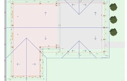 Навес для двух машин с хозблоком ГОРКИ — Фото 9