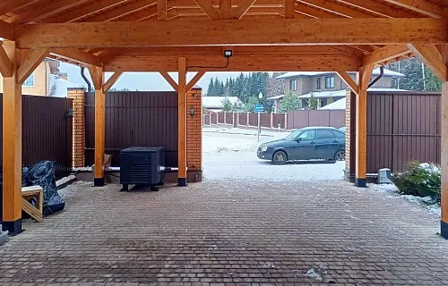 Навес из клееного бруса БОНАПАРТ — Фото 5