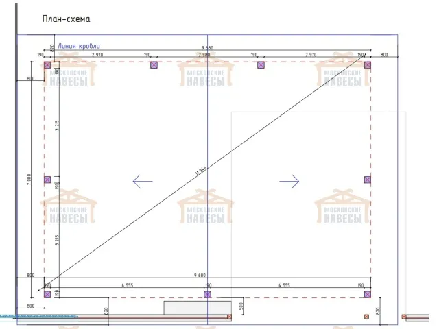 Деревянный навес ЭРМИТАЖ — Фото 5