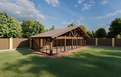 Застекленная беседка КОСМОС — Фото 6