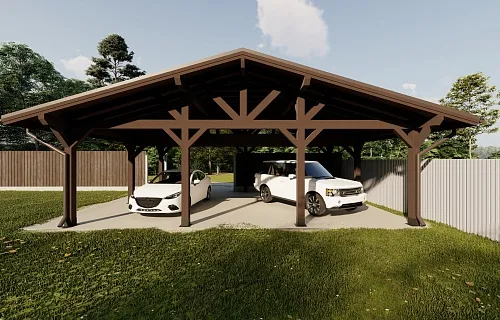 Деревянный навес ЭРМИТАЖ — Фото 8