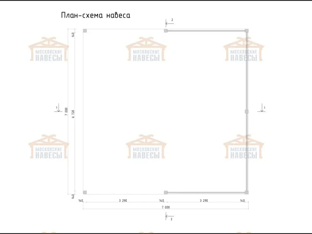Деревянный навес для машин с перголами ЭДЕМ — Фото 12