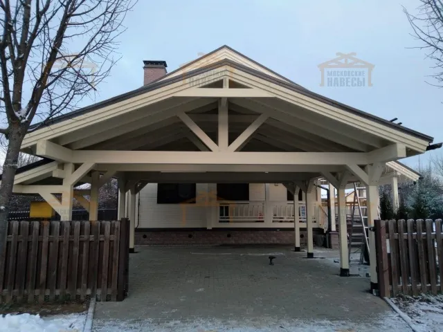 Навес для двух машин АСТОР — Фото 4