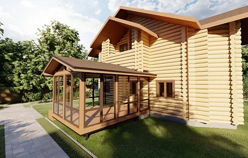 ВЕРАНДА К ДОМУ ЭДЕЛЬВЕЙС — Фото 4