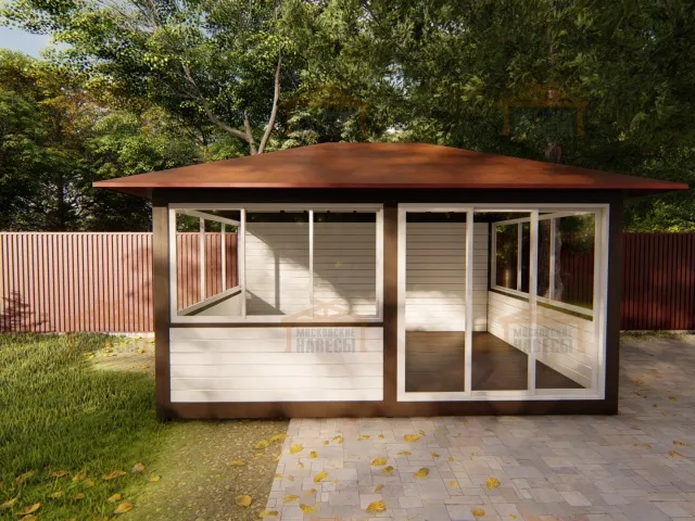 Застекленная беседка АКВИТАНИЯ 2.0 — Фото 4