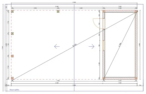 Навес для двух машин с хозблоком ВИКИНГ — Фото 15