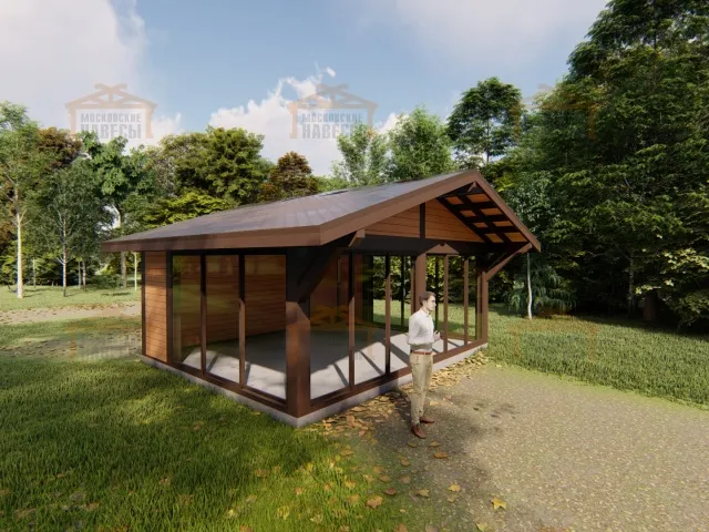 Застекленная беседка МОНТАНА MAXI — Фото 7