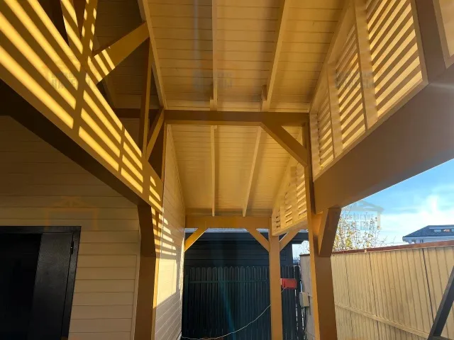 Навес для двух машин с хозблоком ВИКИНГ 2.0 — Фото 7